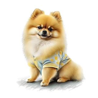 ฟรีดาวน์โหลด รูปภาพสุนัขสายพันธุ์ Pomeranian ไฟล์ .png
