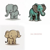 ฟรีดาวน์โหลด รูปช้างน่ารัก ช้างการ์ตูน .png ไฟล์ 1536 x1536 px ภาพประกอบ