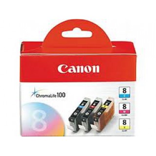 ตลับหมึกอิงค์เจ็ท Canon CLI-8C,M,Y