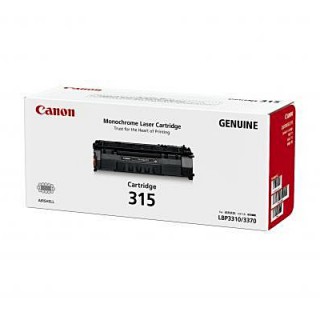 ตลับหมึกโทนเนอร์แท้ Original Canon Cartridge 315 BK ผงหมึกสีดำ