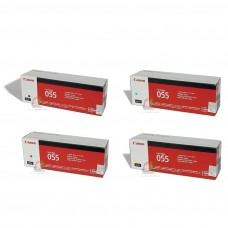 Canon Cartridge-055 หมึกชนิด 4 สี ตลับหมึกแท้ Original สีดำ สีฟ้า สีเหลือง สีแดง