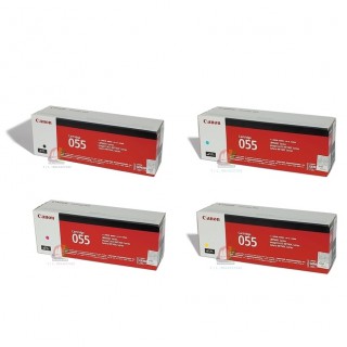 Canon Cartridge-055 หมึกชนิด 4 สี ตลับหมึกแท้ Original สีดำ สีฟ้า สีเหลือง สีแดง