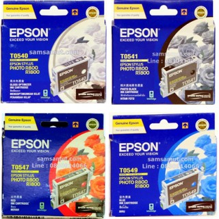 Epson T0540 , T0541 , T0547 , T0548  , T0549 หมึกอิงค์เจ็ทเครื่องพิมพ์เอปสัน Stylus Photo R800 R1800