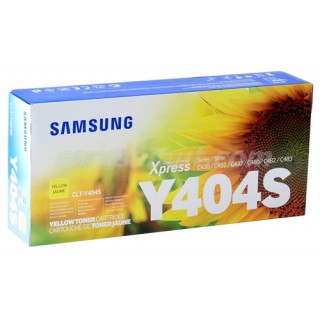 Samsung CLT- Y404S/Y สีเหลือง ตลับหมึกโทนเนอร์แท้ประกันศูนย์